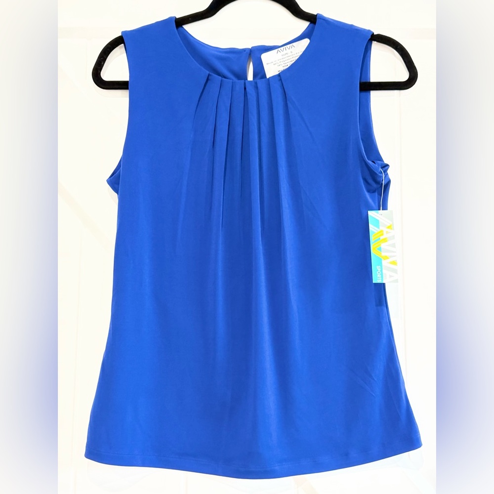 AVIVA Vivid Blue Sleeveless Top